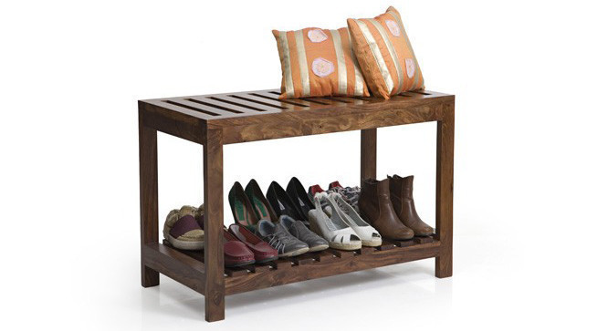 Marco Luggage Bench Dark Walnut